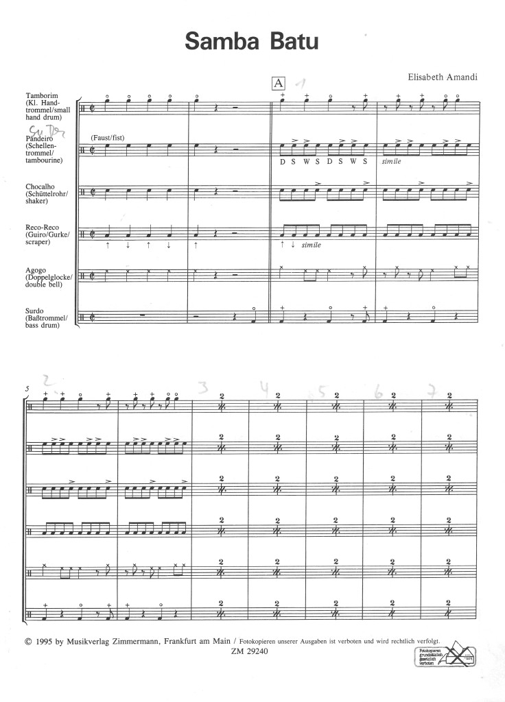 Kompositionen Samba