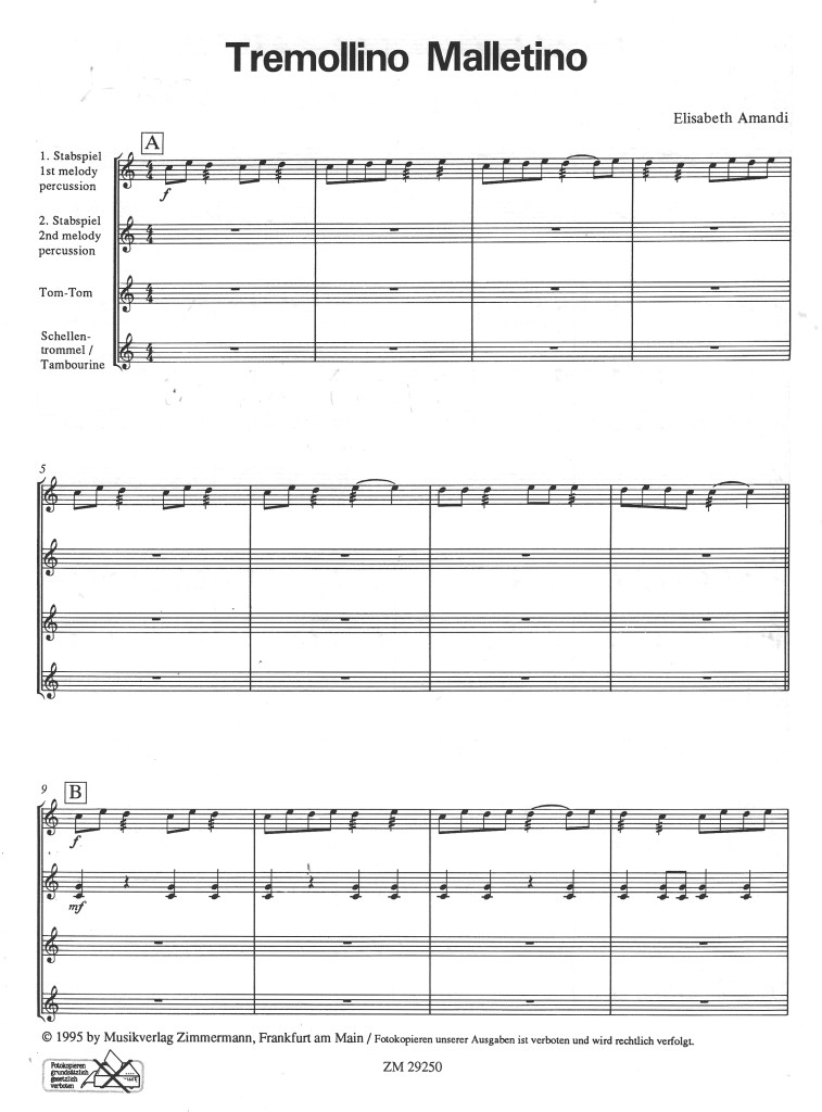 Kompositionen Tremollino