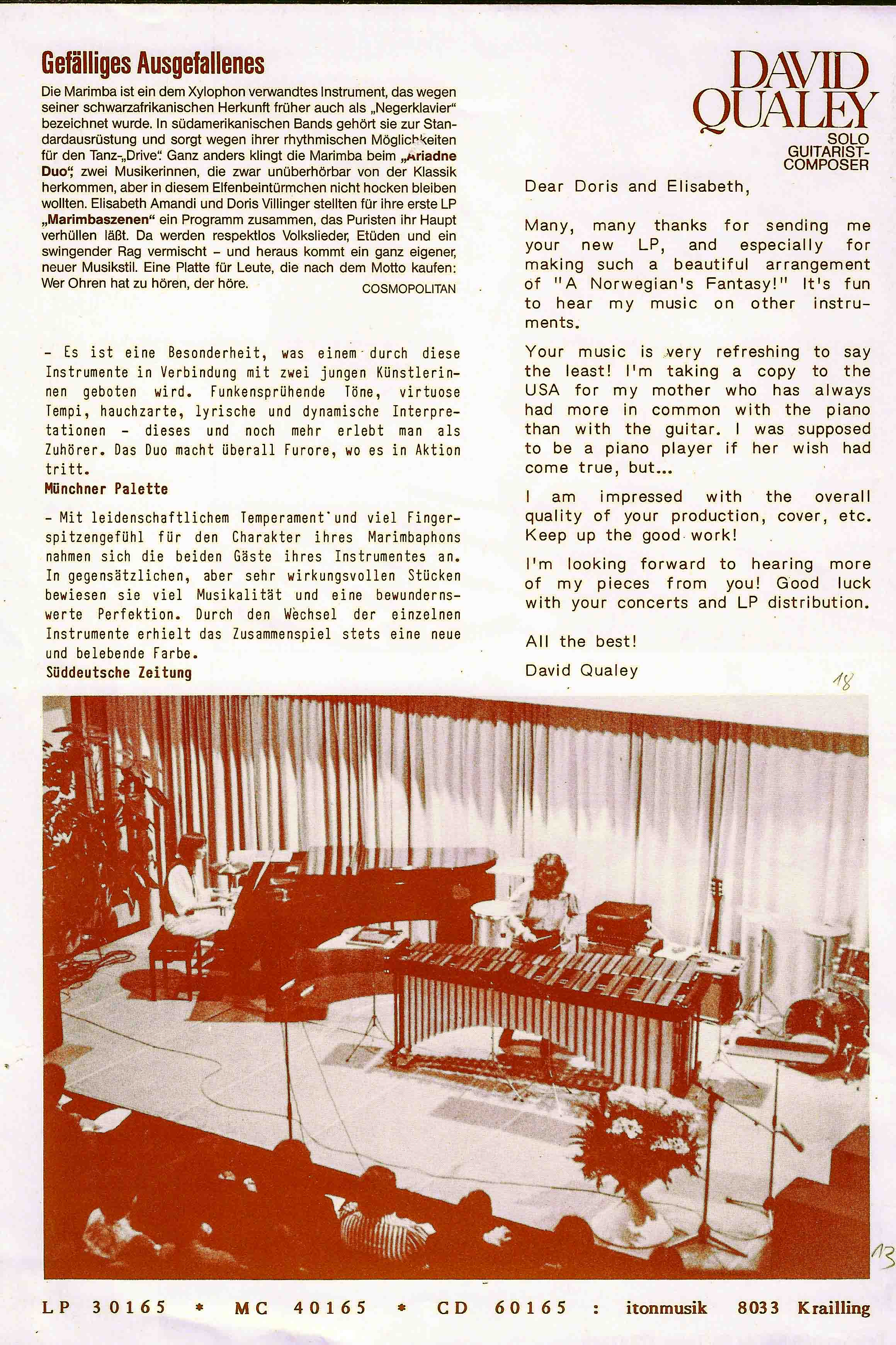 Marimba Pionierin