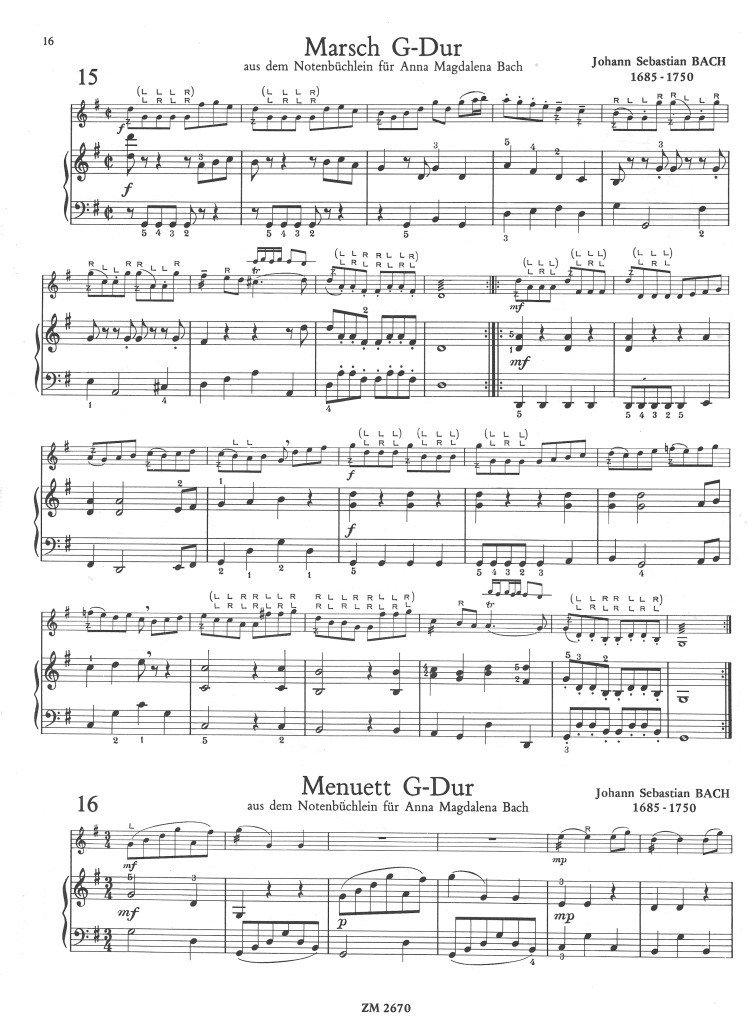 Spielhefte Barock